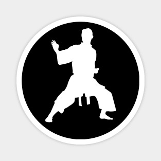 Karate Silhouette Magnet